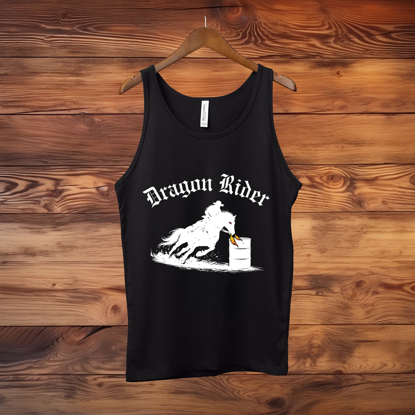 Dragon Rider Equestrian Fantasy Fire Breathing Horse Unisex Jersey Tank
