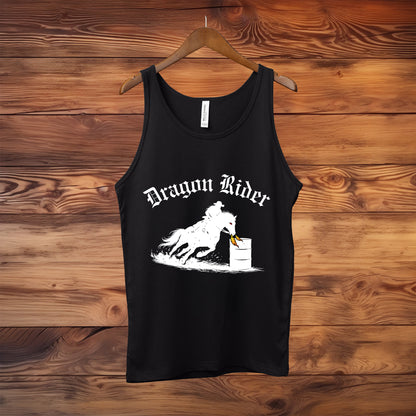Dragon Rider Equestrian Fantasy Fire Breathing Horse Unisex Jersey Tank