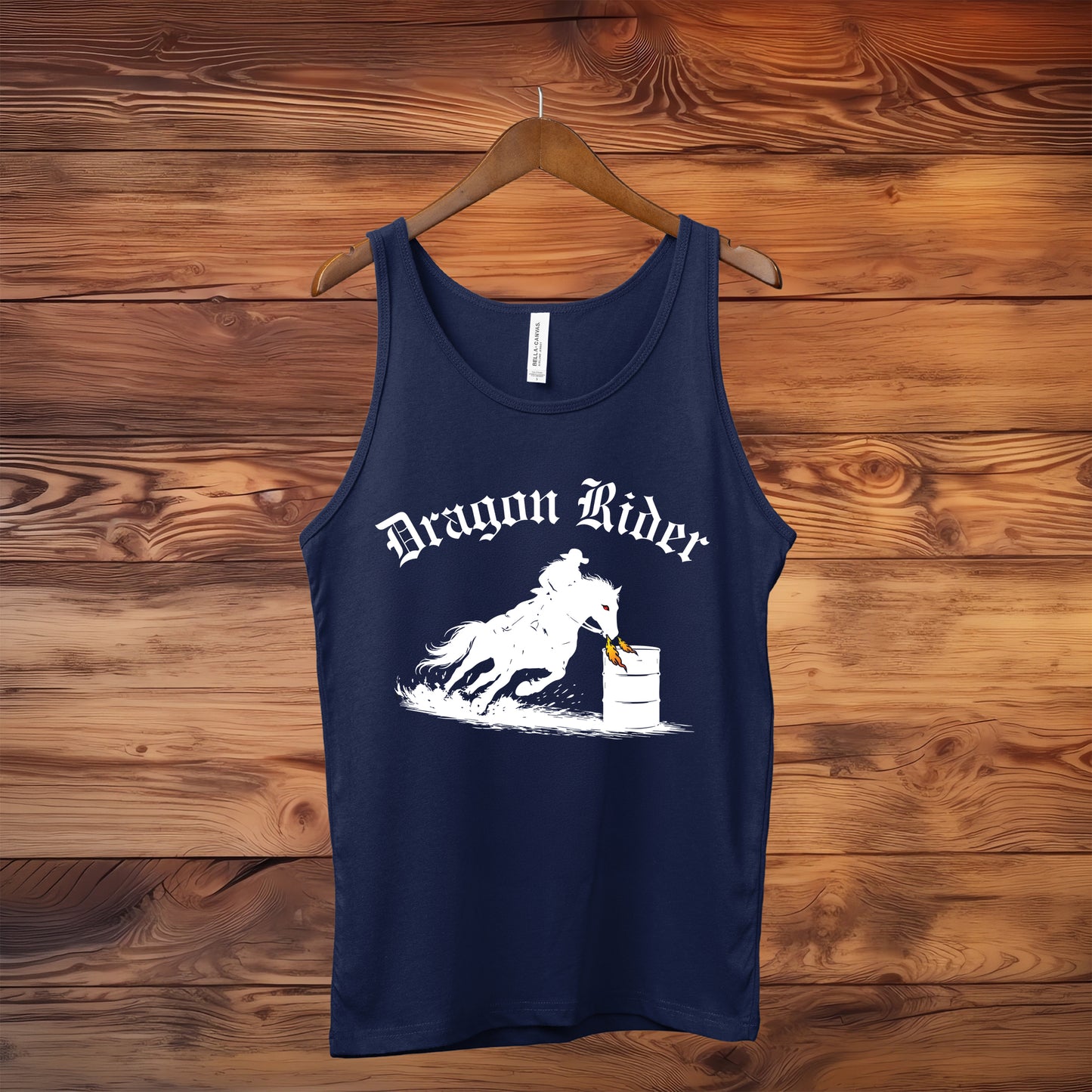 Dragon Rider Equestrian Fantasy Fire Breathing Horse Unisex Jersey Tank