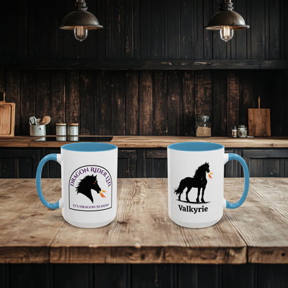 Personalized Dragon Horse Accent Coffee Mug