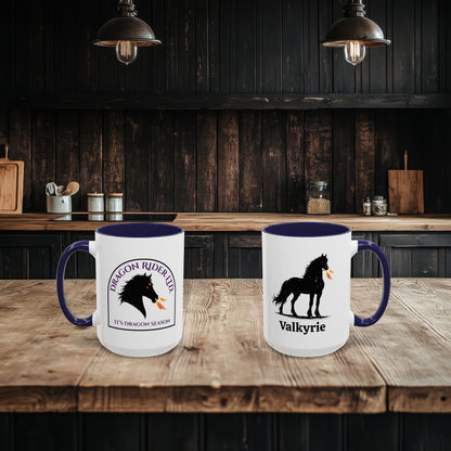 Personalized Dragon Horse Accent Coffee Mug