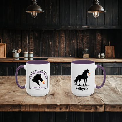 Personalized Dragon Horse Accent Coffee Mug