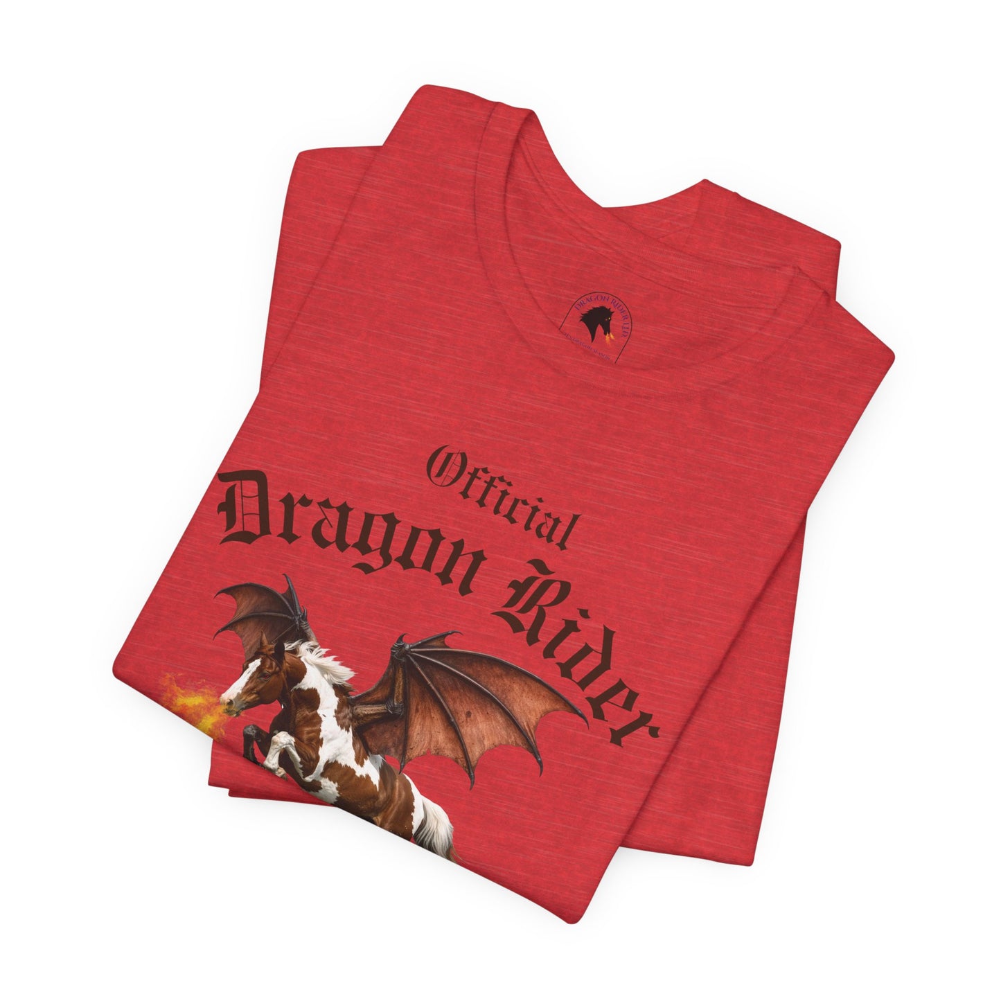 Personalized Chestnut & White Dragon Rider Jersey Short Sleeve Tee