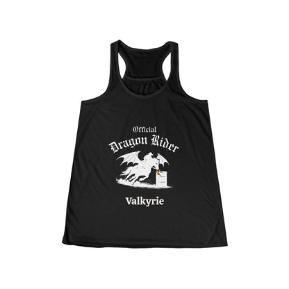 Personalized Barrel Racer Dragon Rider Women's Flowy Racerback Tank