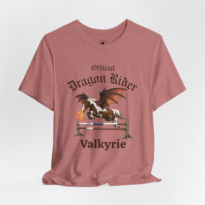 Personalized Chestnut & White Dragon Rider Jersey Short Sleeve Tee