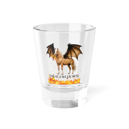 Palomino Dragon Horse Shot Glass, 1.5oz