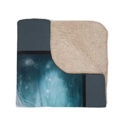 White Princess Horseheads Tan Sherpa Blanket