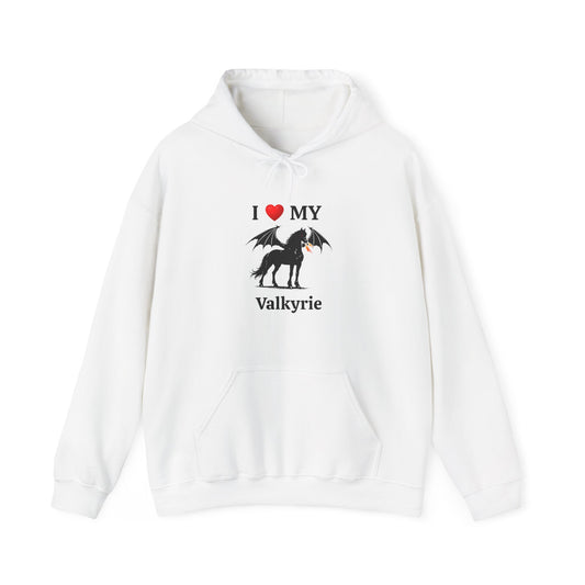 Personalized I Heart My Dragon Horse Style B Lightweight Hooded Sweatshirt