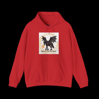 Black Dragon Horse Heavy Blend™ Hooded Sweatshirt