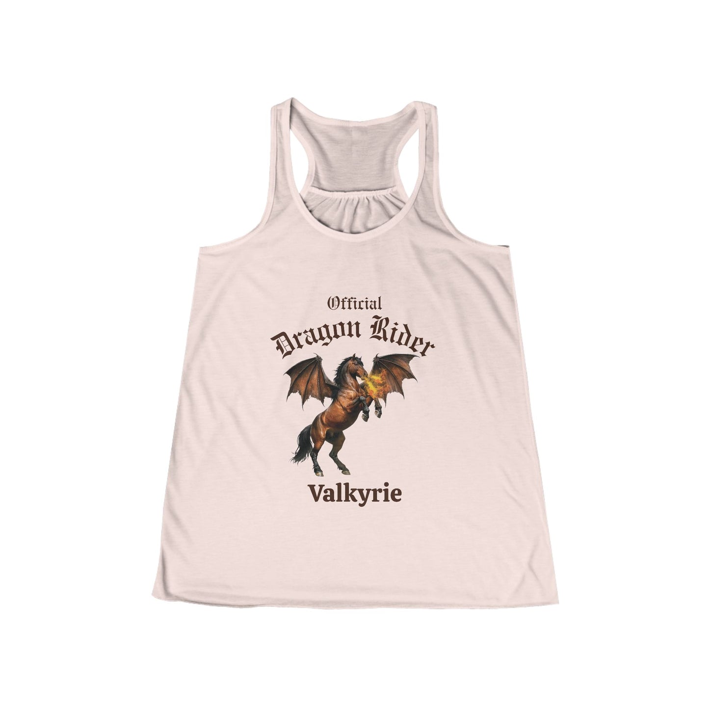 Personalized Bay Dragon Rider Women's Flowy Racerback Tank