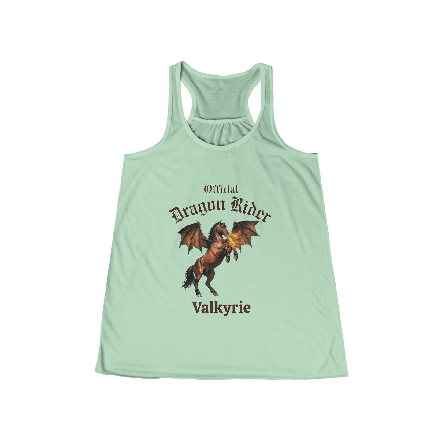 Personalized Bay Dragon Rider Women's Flowy Racerback Tank