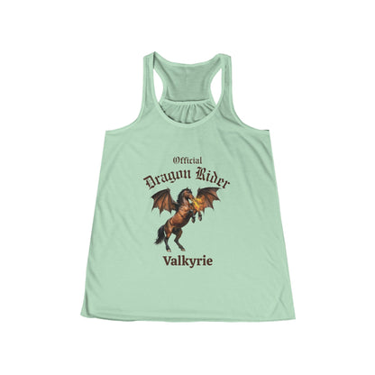 Personalized Bay Dragon Rider Women's Flowy Racerback Tank