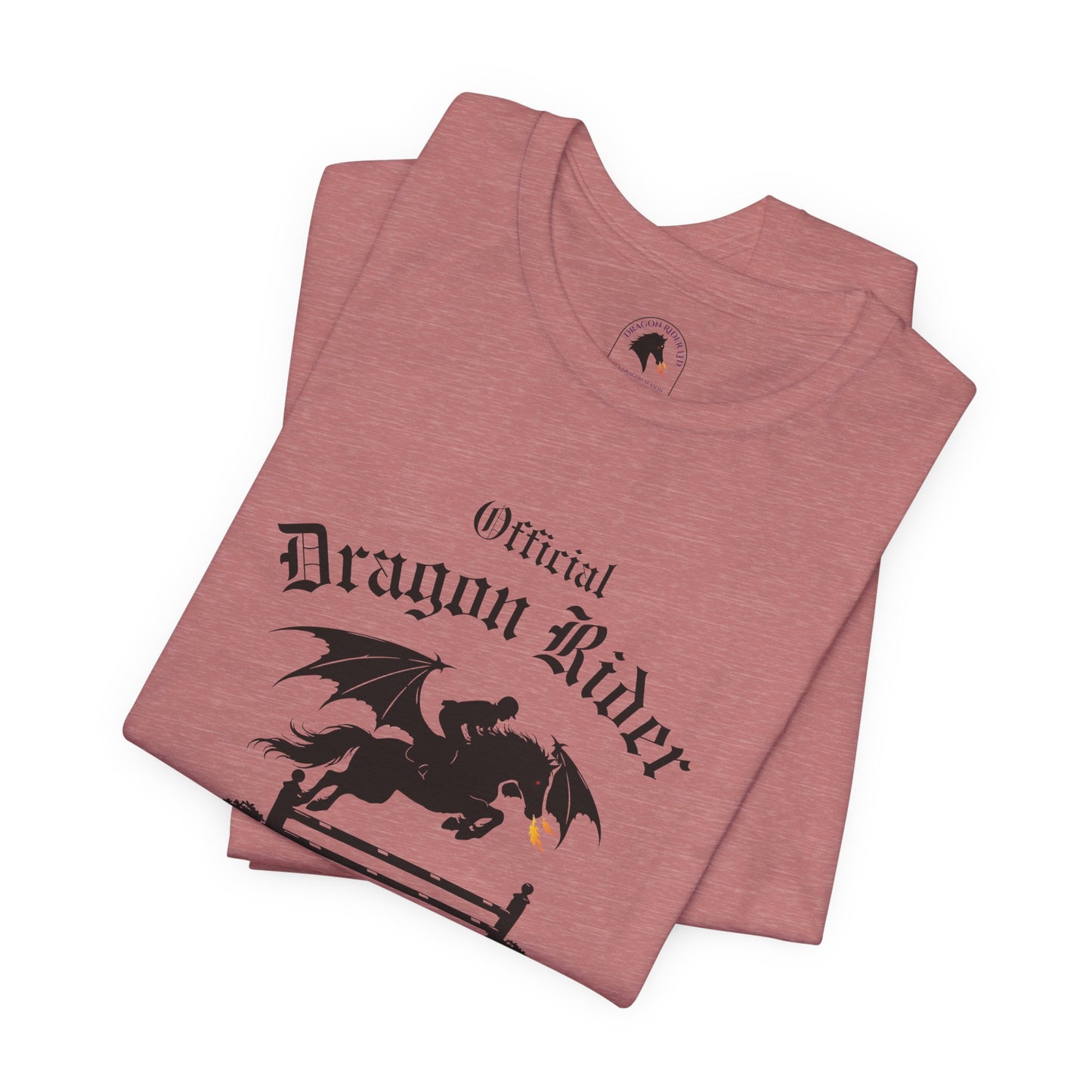 Personalized Jumper Official Dragon Rider Equestrian Fantasy Horse Lover Short Sleeve Tee