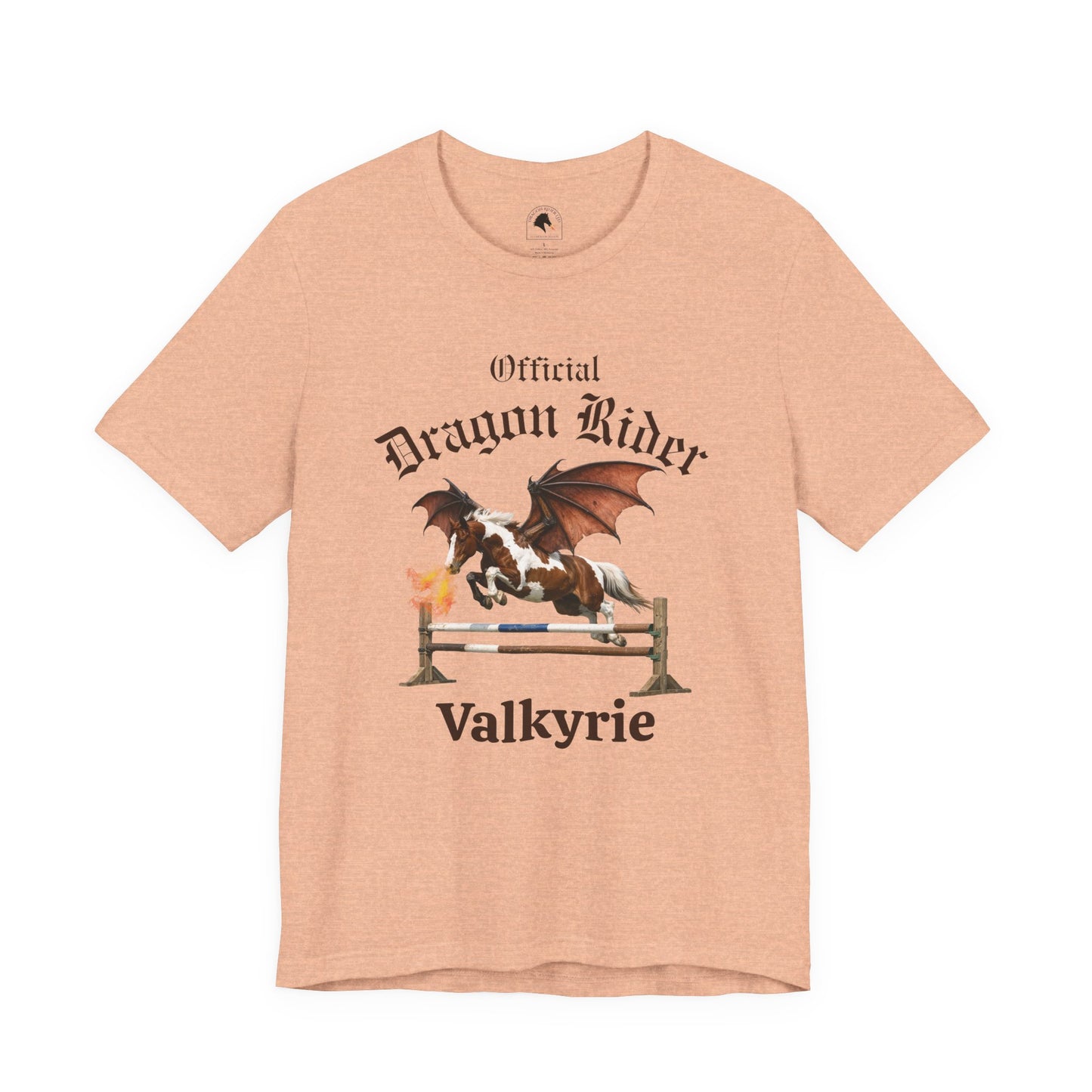 Personalized Chestnut & White Dragon Rider Jersey Short Sleeve Tee