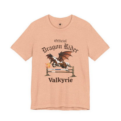 Personalized Chestnut & White Dragon Rider Jersey Short Sleeve Tee