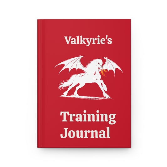 Personalized Hardcover Training Journal - Red