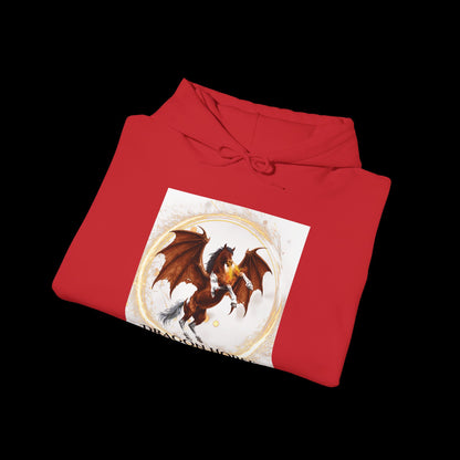 Bay & White Dragon Horse Heavy Blend™ Hooded Sweatshirt