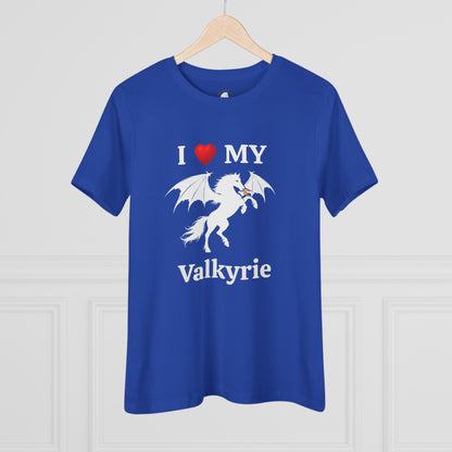 I Heart My Dragon Horse (E) Cotton Tee - Personalized with your horse's name!