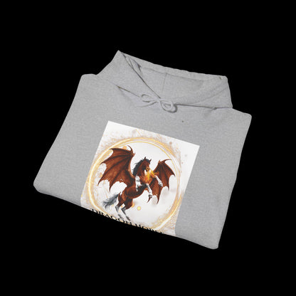 Bay & White Dragon Horse Heavy Blend™ Hooded Sweatshirt
