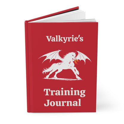Personalized Hardcover Training Journal - Red