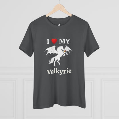 I Heart My Dragon Horse (E) Cotton Tee - Personalized with your horse's name!