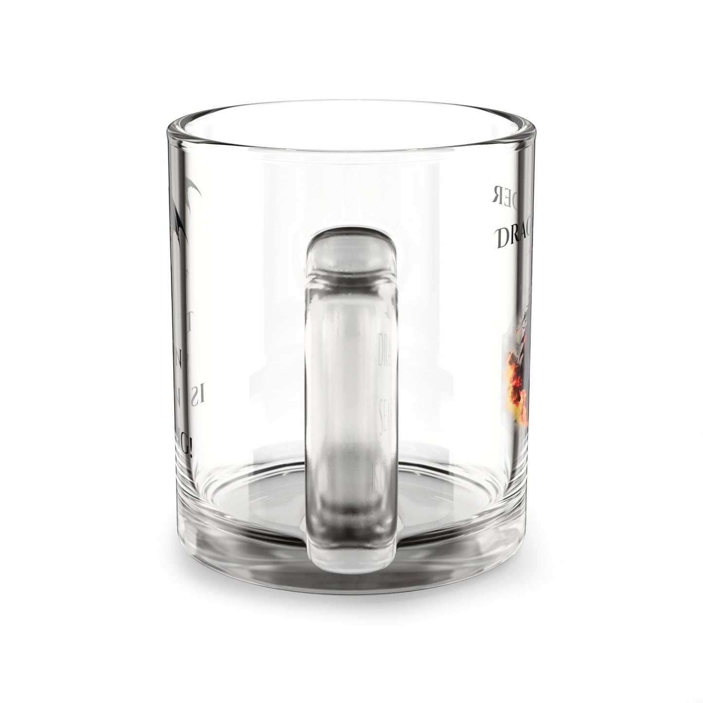 Dragon Rider Glass Mug, 10oz