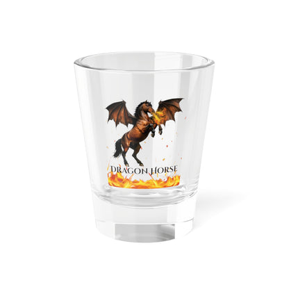 Bay Dragon Horse Shot Glass, 1.5oz