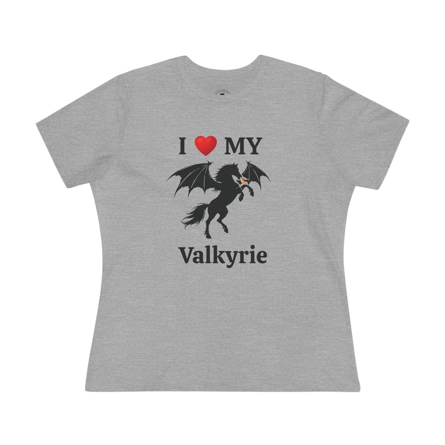 I Heart My Dragon Horse (E) Cotton Tee - Personalized with your horse's name!