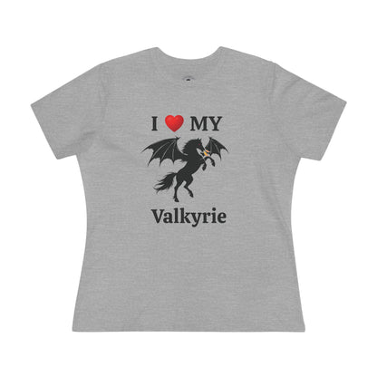 I Heart My Dragon Horse (E) Cotton Tee - Personalized with your horse's name!