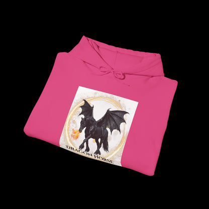 Black Dragon Horse Heavy Blend™ Hooded Sweatshirt