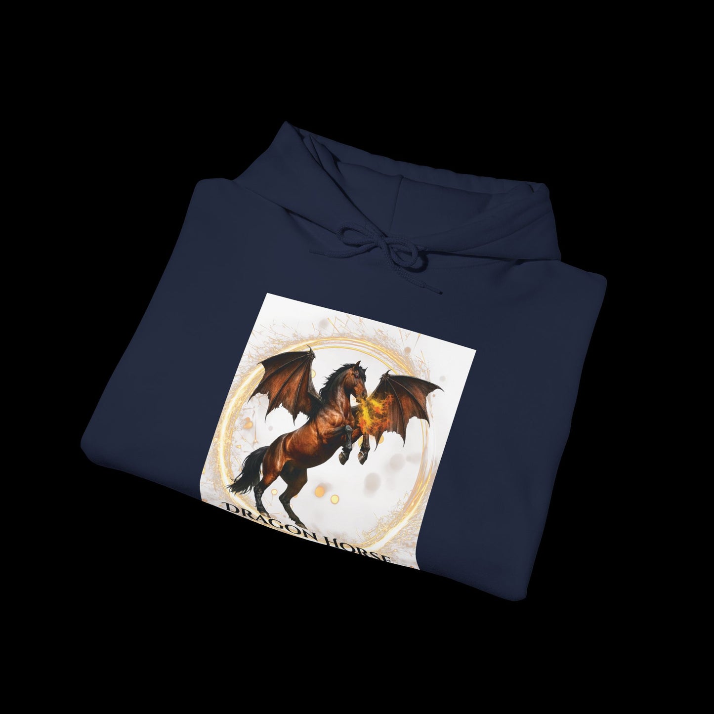 Bay Dragon Horse Heavy Blend™ Hooded Sweatshirt