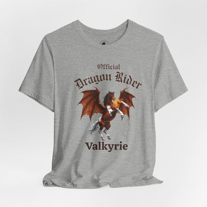 Personalized Bay & White Dragon Rider Jersey Short Sleeve Tee