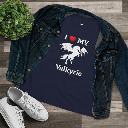 I Heart My Dragon Horse (E) Cotton Tee - Personalized with your horse's name!
