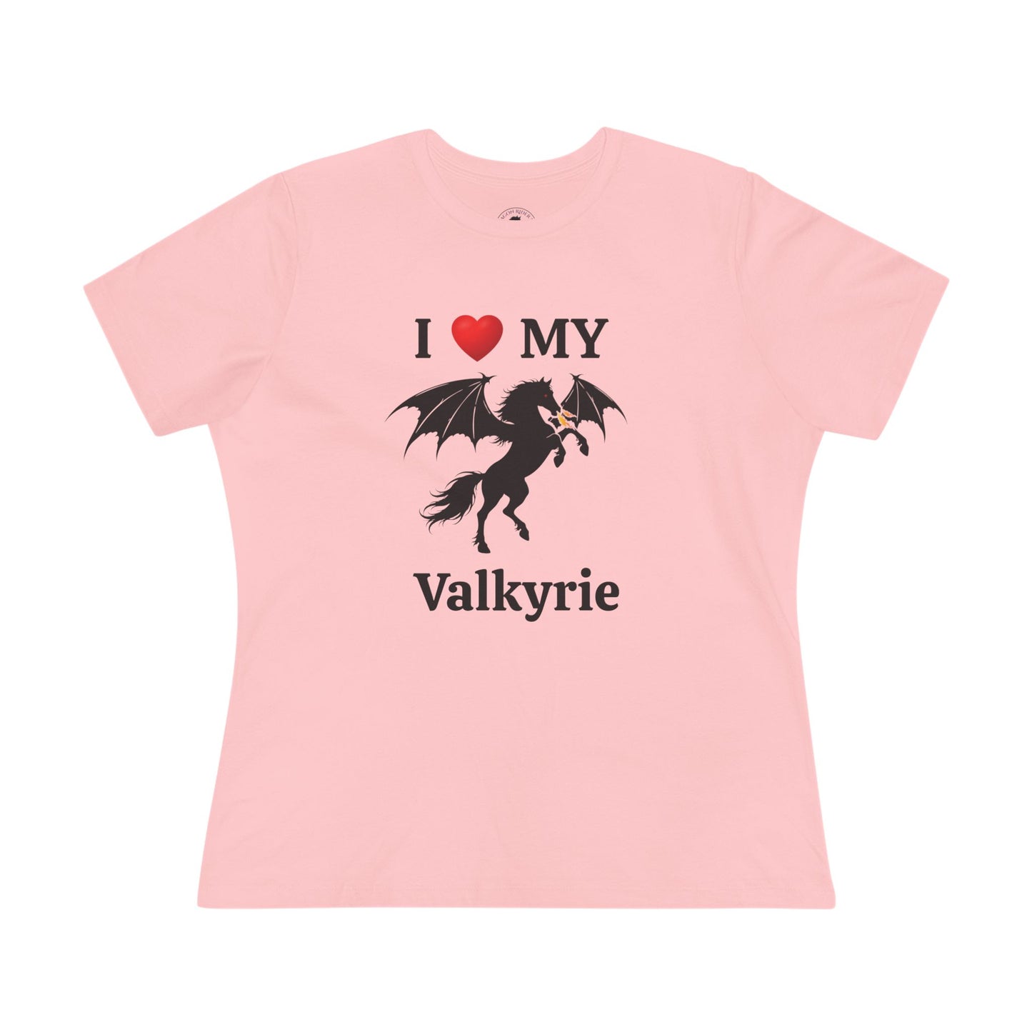 I Heart My Dragon Horse (E) Cotton Tee - Personalized with your horse's name!