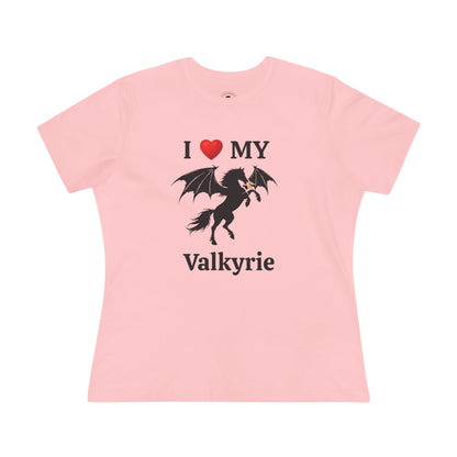 I Heart My Dragon Horse (E) Cotton Tee - Personalized with your horse's name!
