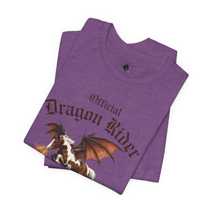 Personalized Chestnut & White Dragon Rider Jersey Short Sleeve Tee