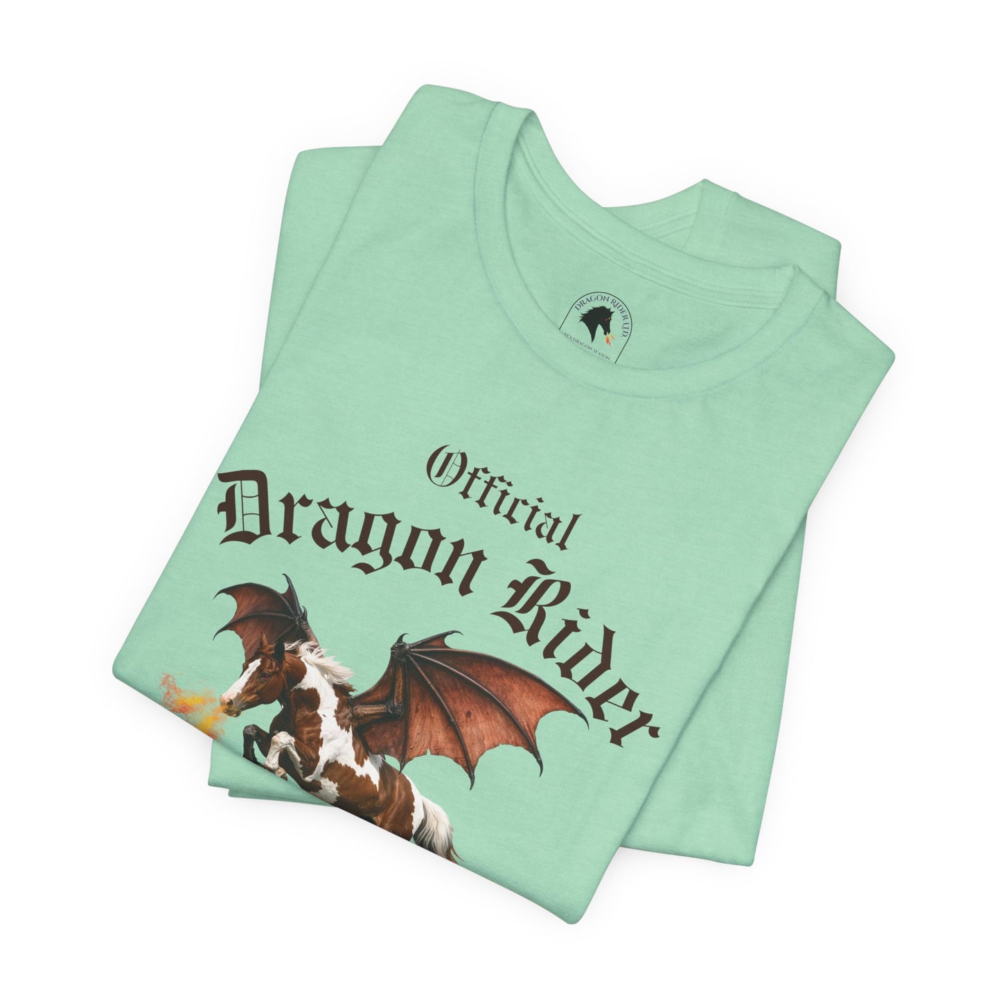 Personalized Chestnut & White Dragon Rider Jersey Short Sleeve Tee