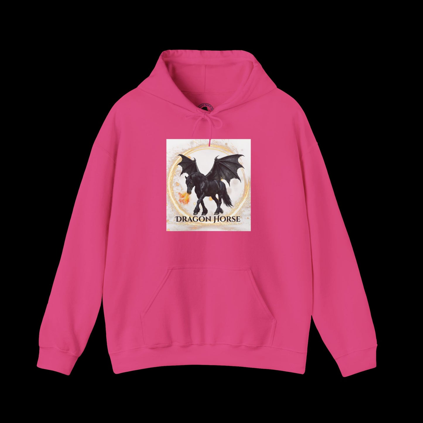 Black Dragon Horse Heavy Blend™ Hooded Sweatshirt