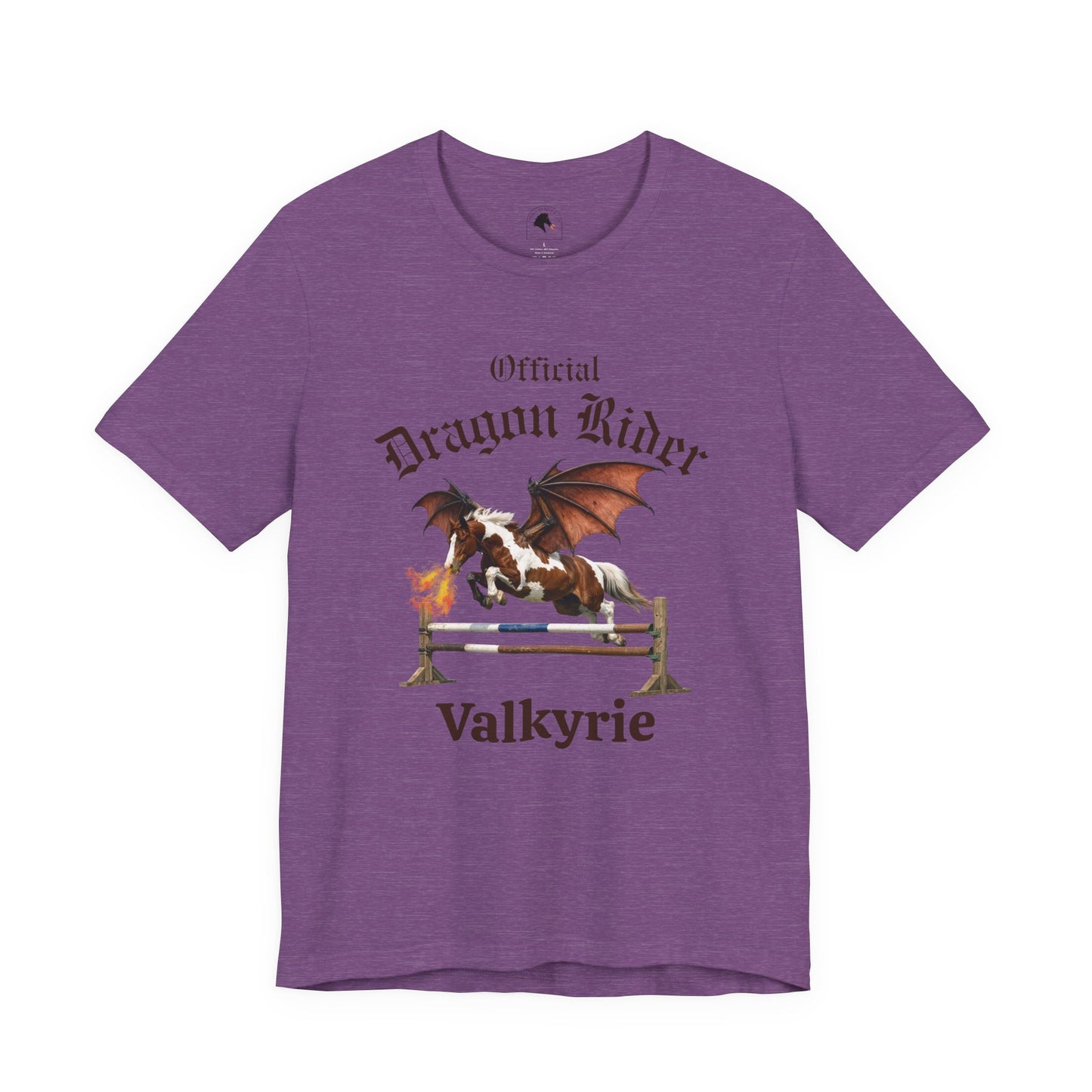 Personalized Chestnut & White Dragon Rider Jersey Short Sleeve Tee