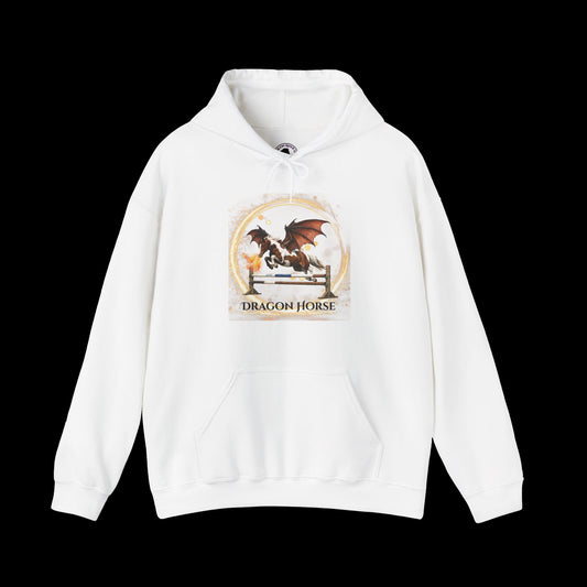 Chestnut & White Dragon Horse Heavy Blend™ Hooded Sweatshirt