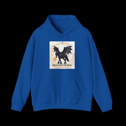 Black Dragon Horse Heavy Blend™ Hooded Sweatshirt