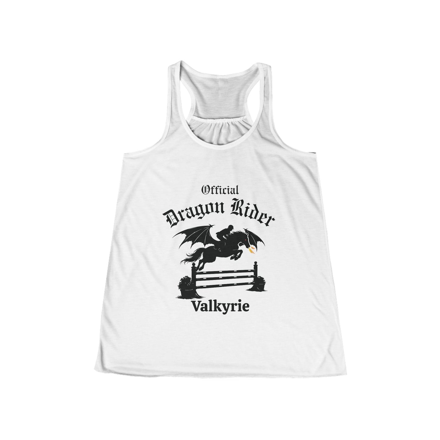 Personalized Jumper Dragon Rider Women's Flowy Racerback Tank