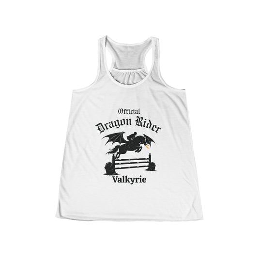 Personalized Jumper Dragon Rider Women's Flowy Racerback Tank