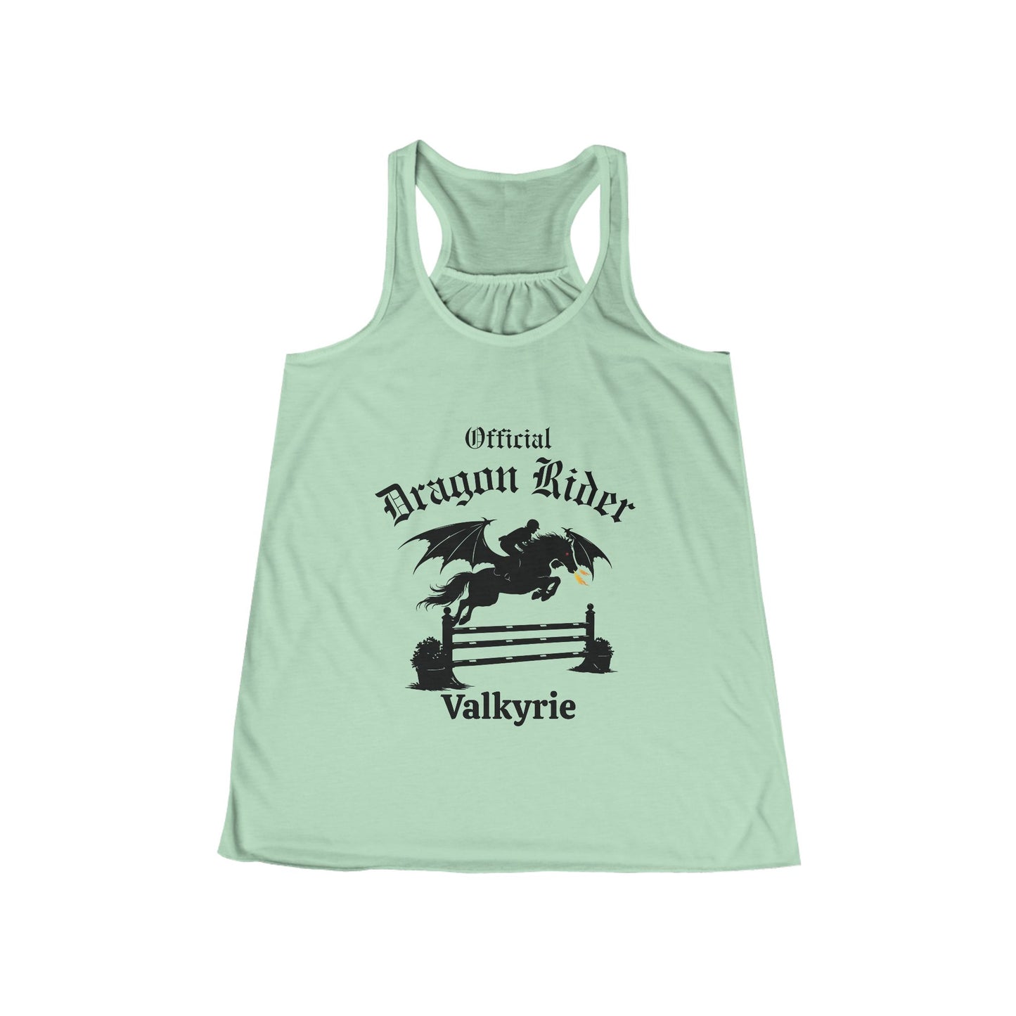 Personalized Jumper Dragon Rider Women's Flowy Racerback Tank