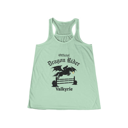 Personalized Jumper Dragon Rider Women's Flowy Racerback Tank