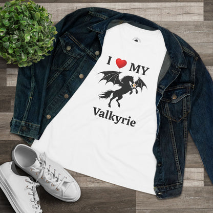 I Heart My Dragon Horse (E) Cotton Tee - Personalized with your horse's name!