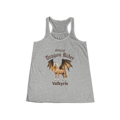 Personalized Palomino Dragon Rider Women's Flowy Racerback Tank