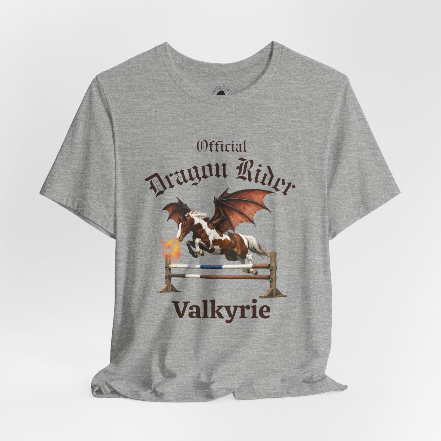 Personalized Chestnut & White Dragon Rider Jersey Short Sleeve Tee