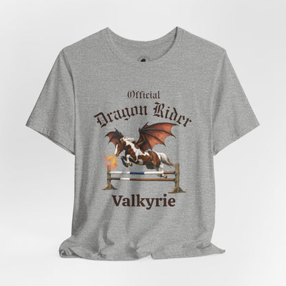 Personalized Chestnut & White Dragon Rider Jersey Short Sleeve Tee