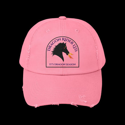 Dragon Rider Ltd Fire Breathing Horse Fantasy Equestrian Emblem Unisex Distressed Cap